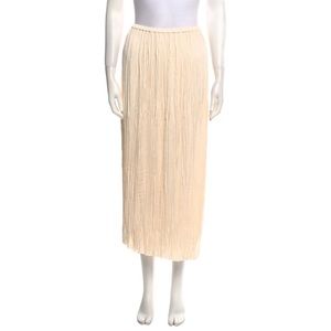 White pearl Vince Plisse skirt